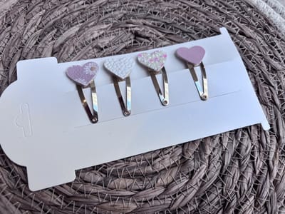 Klikklak haarspeldjes Hart 4cm - kinderknipjes - Babyhaarclipjes - Kinderhaaraccessoires - Haarspeldjes kinderen - Haaraccessoires meisjes - Haarspeldjes baby - Kinder haarspeldjes - Kinder haarclips - Haarspeldjes kind