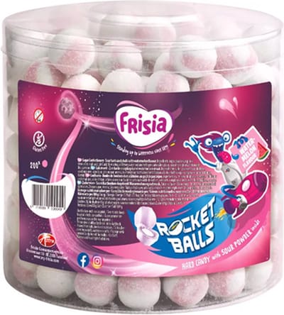 Frisia - Rocket Balls Watermeloen - 200 stuks