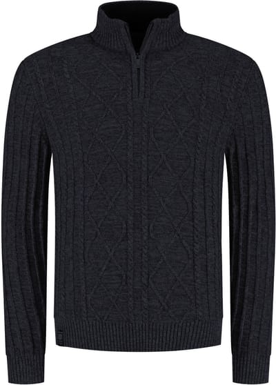 Fellows united Trui Rits Gevoerd Blauw 52.1122