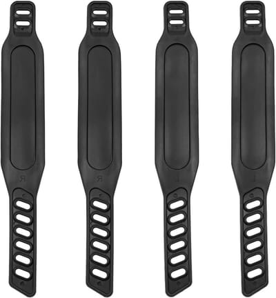 Pedaalriemen Hometrainer - Fietsbanden Set - Sporten Thuis - Verstelbare Lengte - 4 Stuks - Zwart