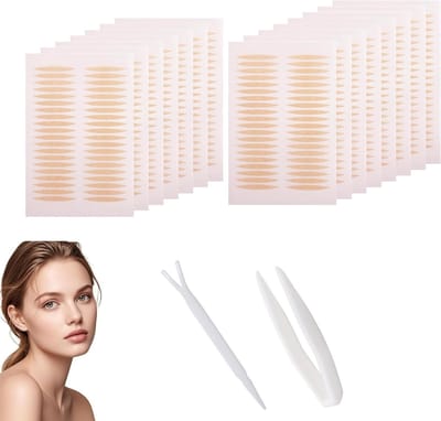 Eyelid Tape voor Onzichtbare Oogleden, 600 Stuks, Waterproof en Dubbelzijdig Plakband voor Ongelijke Oogleden en Oogmake-up Fixatie