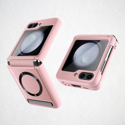 Volledige Kettingbescherming voor Magsafe Telefoonhoesje voor Samsung Galaxy Z Flip 6 Flip5 Flip6 Houder Leer Schokbestendig Harde Schaal Cover Galaxy Z Flip5