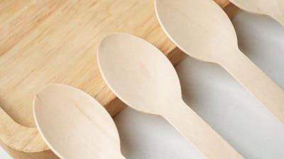400x Houten lepel 160mm 100% FSC Biologisch Eetlepel wegwerp