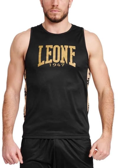 Leone1947 Dna Boxing Mouwloos T-shirt Zwart L Man