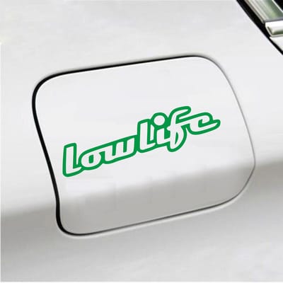 Bumpersticker - Lowlife - 6,3 X 22,1 - Groen