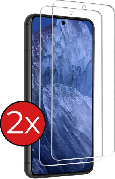Screenprotector - 2 Stuks - Geschikt voor Google Pixel 8a - Extra Sterk - Beschermglas - Gehard Glas - Tempered Glass - Screen Protector