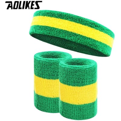 Aolikes Unisex Sportpolsband Zweetband Unisex Polsbeschermer Ademend Hardlopen Badminton Basketbal Zweetbanden Sport Veilig Gebruik