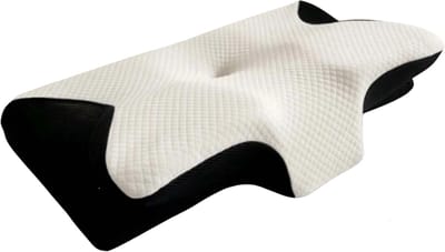 DIMICO - Nekkussen memory foam - Ergonomisch orthopedisch traagschuim kussen - 3 in 1 - Wit - 58x14x37 cm - rug, zij en buikslaper