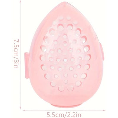 Lot de 8 étuis à éponges de maquillage roses, étuis de rangement pour œufs de maquillage, pour femmes et filles 8pcs white