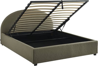 sweeek - Bed met lattenbodem en hoofdeinde, b216,5 x d174 x h102cm