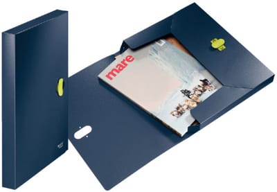 Leitz re:cycle PP Documentenbox - A4 Formaat - Donkerblauw - 100% Recyclebaar- 1 Stuk