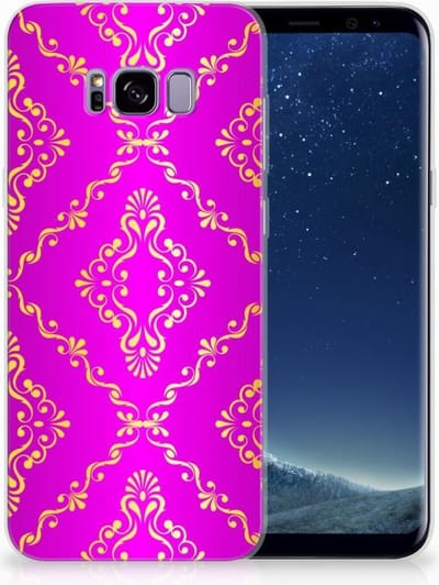 Siliconen Hoesje Samsung Galaxy S8 Plus Barok Roze
