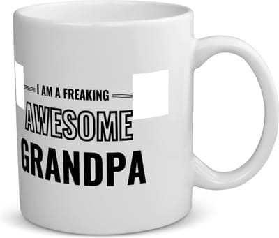 Akyol - i am a freaking awesome grandpa koffiemok - theemok - Opa - de meest geweldigste opa - verjaardagscadeau - verjaardag - cadeau - cadeautje voor opa - opa artikelen - kado - geschenk - gift - 350 ML inhoud