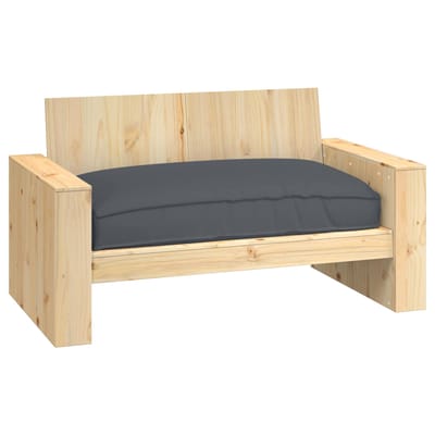 vidaXL - Kussen - Oxford - Stof - Antraciet - 120 - x - 80 - x - 12 - cm