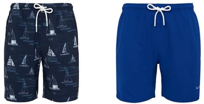 Set van 2 zwembroek La V boten /Blauw 116-122