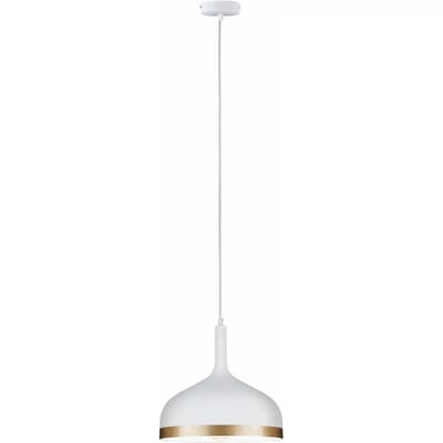 Hanglamp Embla E27 max. 20W Wit mat, Goud dimbaar Metaal