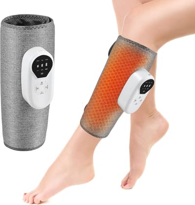 Draadloze Been- en Kuitmassager met Warmte- en Vibratiefunctie