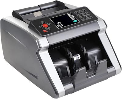 Geld Telmachine - Bankbiljet Teller - Geld Verwerken - Valsgeld Detectie - 1000/minuut - Zwart