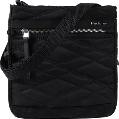 Hedgren Schoudertas Inner City Leonce Small Vertical Crossover RFID New Quilt Black Zwart