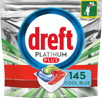 Dreft Platinum Plus All In One - Vaatwastabletten - Voordeelverpakking 5x29 stuks