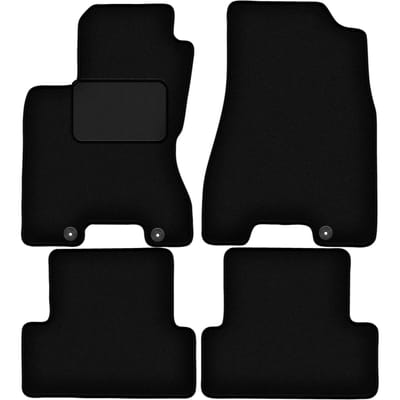 Zwarte veloursmatten voor: Nissan X-Trail II T31 SUV (2007-2014)