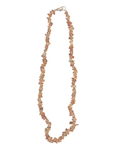 Maansteen oranje splitketting