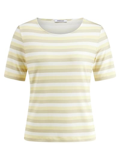 Shirt ronde hals Van Peter Hahn wit