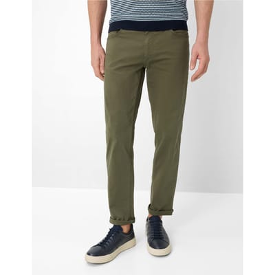 Brax Heren Jeans  Style COOPER khaki Groen Olijf, groen - olijf, maat 38/32