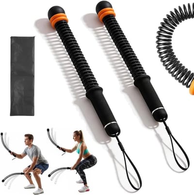 Draadloze Trainingsstouwen - Fitness Touwen - Cardio Vetverbranding - Verstelbare Weerstand - 14 kg - Zwart
