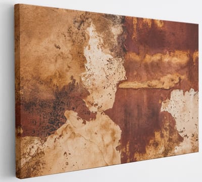 Saammp Canvas Schilderij - Roest - Abstract - 30x20 - Foto op canvas - Wanddecoratie - Muurdecoratie Woonkamer - Slaapkamer decoratie - Canvas Print
