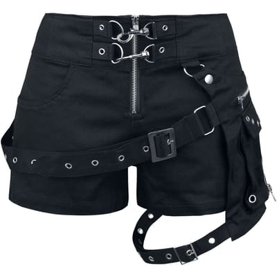 Vixxsin - Gothic Hotpants - Neith short - 28 tot 34 - voor Vrouwen - zwart
