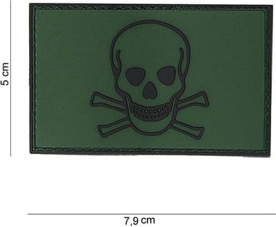 101 Inc Embleem 3D Pvc Skull And Bones  10070