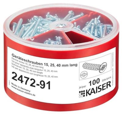 Gereedschapsschroefdoos 100 stuks, Ø 3,2 x 15/25/40 mm, Combi-aandrijving
