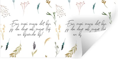 Muurstickers - Sticker Folie - Vriendschap - Een mooi mens dat ben jij - Quotes - Vrienden - Spreuken - 40x20 cm - Plakfolie - Muurstickers Kinderkamer - Zelfklevend Behang - Zelfklevend behangpapier - Stickerfolie