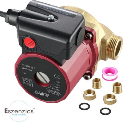 Eszenzics™ Waterpomp V8.3 - Industriële kwaliteit - 3 snelheden - Krachtig motor - 50liter/min - 6m opvoerhoogte - Geluidsarm - Circulatiepomp
