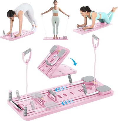 Pilates Board Set - Reformer Pilates Machine - Thuis Sporten - Opvouwbaar Design - 106 x 40 x 7 cm