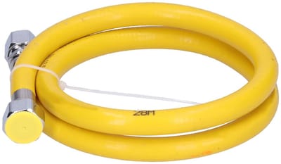 Dailygoods- Gasslang 1 m - Roestvrij Staal - Flexibel - Schroefconnector G1/2 - Eenvoudig te Installeren - Corrosiebestendig - Gaskraan