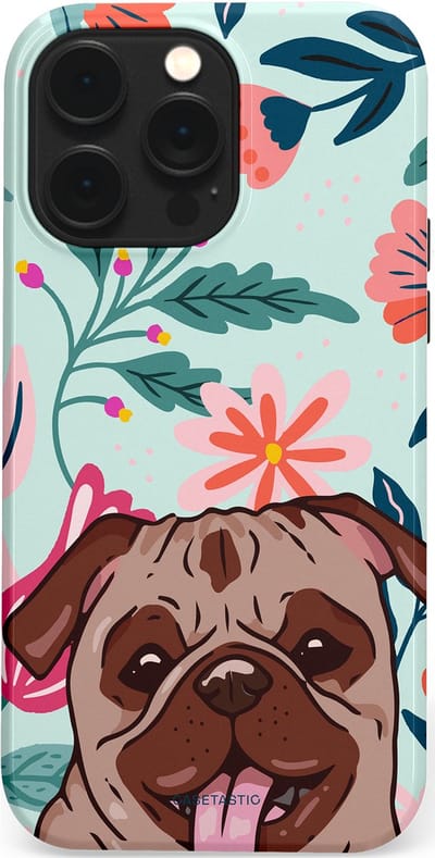 Casetastic Hoesje Geschikt voor Apple iPhone 14 Pro Max Magsafe - Stijlvolle Beschermende Duo-layer Case - Mopslik