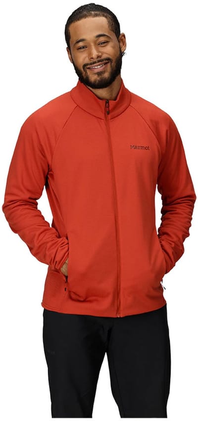 Marmot Leconte Fleece Met Volledige Rits Oranje L Man