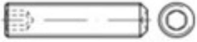 TOOLCRAFT 1063012 Draadpen M4 10 mm RVS A4 50 stuk(s)