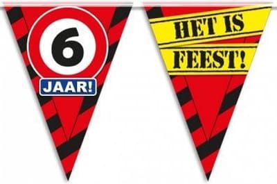 Slingers 6 jaar Verkeersbord 10m