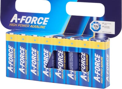 8x AA Batterijen | HIGH POWER |A-Force batterijen AA | Nood Pakket |Voordeel Verpakking | Alkaline batterijen - 1,5V, LR6 - 8 stuks