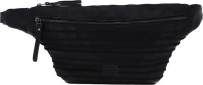 FREDsBRUDER Leren Gordeltas Schoudertas Riffel Hoza Beltbag Black Zwart