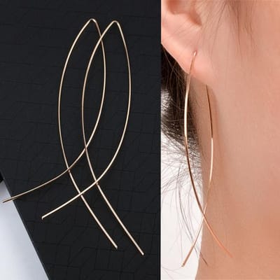 Nieuwe Minimalistische Lange Kwastjes Oorbellen Elegante Delicate Bloem Hanger Zirkoon Oorbellen Dames Oorhaak Premium Sieraden Feestcadeaus brown