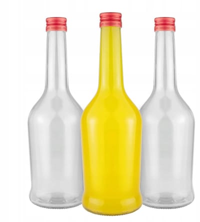 Bimberek - Napoleon Glazen Fles - 24,5 cm - 500 ml - Geschikt voor Dranken