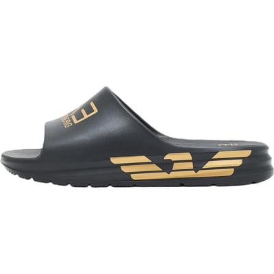 Emporio Armani EA7 Crusher Open-Toe Slippers Heren Schoenen Zwart 7X000356AF18618MC021 39 gray
