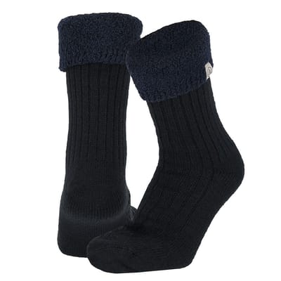 Huissokken Dames - Ultra Soft - One Size - Blauw - Blauw