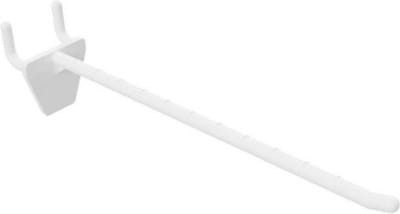 100 stuks - Perfowand Blisterhaak - 15 cm - Enkel - Wit - Kunststof Gaatjeswand Displayhaak