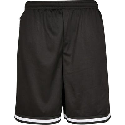 Urban Classics - Premium Stripes Mesh Korte broek - L - Zwart
