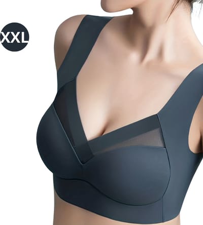 Bovista BH Zonder Beugel - Zonder Bandjes - Push-up Bh's - Comfort Bh - Marineblauw XXL